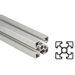 Bosch Rexroth Silver Aluminium Profile Strut, 45 x 45 mm, 10mm Groove, 2000mm Length
