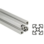 Bosch Rexroth Silver Aluminium Profile Strut, 45 x 45 mm, 10mm Groove, 3000mm Length