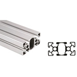 Bosch Rexroth Silver Aluminium Profile Strut, 45 x 90 mm, 10mm Groove, 3000mm Length