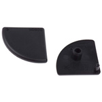 Bosch Rexroth Black Polypropylene End Cap, 45 x 45 mm Strut Profile, 10mm Groove