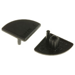 Bosch Rexroth Black Polypropylene Corner Bracket Cap, 20 mm Strut Profile, 6mm Groove