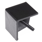 Bosch Rexroth Black Polypropylene Corner Bracket Cap, 20 x 20R Strut Profile, 6mm Groove