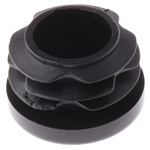 RS PRO Black Round Tube Plug