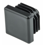 RS PRO Black Square Tube Plug, 25mm