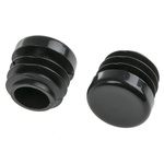 RS PRO Black Round Tube Plug