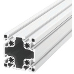 Bosch Rexroth Silver Aluminium Profile Strut, 90 x 90 mm, 10mm Groove, 3000mm Length