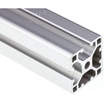 RS PRO Silver Aluminium Profile Strut, 30 x 30 mm, 6mm Groove, 2000mm Length