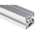 RS PRO Silver Aluminium Profile Strut, 30 x 30 mm, 6mm Groove, 2000mm Length