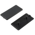 RS PRO Black End Cap, 30 x 60 mm Strut Profile, 6mm Groove