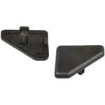RS PRO Black End Cap, 30 x 30R Strut Profile, 6mm Groove
