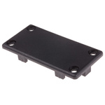 RS PRO Black End Cap, 40 x 80 mm Strut Profile, 8mm Groove