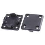 RS PRO Black End Cap, 40 x 40 mm Strut Profile, 8mm Groove