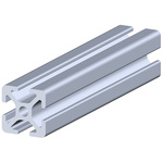 RS PRO Silver Aluminium Profile Strut, 20 x 20 mm, 5mm Groove, 2000mm Length