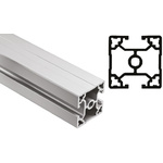 FlexLink Silver Aluminium Profile Strut, 44 x 44 mm, 11mm Groove, 3000mm Length, Series XC