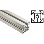 FlexLink Silver Aluminium Profile Strut, 44 x 44 mm, 11mm Groove, 1000mm Length, Series XC