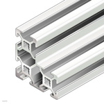 Bosch Rexroth Natural Aluminium Profile Strut, 20 x 40 x 40 mm, 6mm Groove, 40mm Length, Series 38425