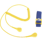RS PRO ESD Grounding Wrist Strap & Cord Set With 10 mm Socket, 10 mm Stud