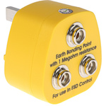RS PRO ESD Earth Bonding Plug With 10 mm Stud x 3