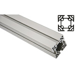 FlexLink Silver Aluminium Profile Strut, 64 x 64 mm, 11mm Groove, 2000mm Length, Series XC