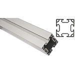 FlexLink Silver Aluminium Profile Strut, 64 x 64 mm, 11mm Groove, 1000mm Length, Series XC