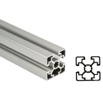 Bosch Rexroth Silver Aluminium Profile Strut, 45 x 45 mm, 10mm Groove, 3000mm Length