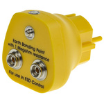 RS PRO ESD Earth Bonding Plug With 1 x 4 mm Stud, 2 x 10 mm Stud