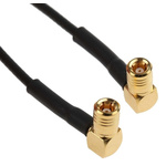 TE Connectivity 50 Ω, Male SMB to Male SMB Coaxial Cable Assembly, 1m length, RG174 cable type