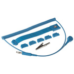 RS PRO ESD Grounding Wrist Strap & Cord Set With 4 mm Stud