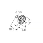 Banner Sensor Reflector for use with VALU-BEAM 915 Series Sensor, 25.2 (Dia.) x 5.5 mm Round
