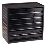 RS PRO 24 Drawer ESD Cabinet, 290 x 310 x 180mm