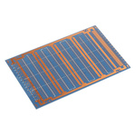 10-1042, Double Sided Eurocard PCB FR2 With 53 x 5 1.02mm Holes, 2.54 x 2.54mm Pitch, 100 x 160 x 1.6mm