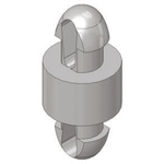 MDLSP-1-100-20M-01, 20mm High Nylon PCB Post for 2.5mm PCB Hole, 4.6mm Base