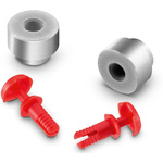 7009776, 4.5mm High Nylon Snap Rivet Support for 2.5mm PCB Hole, 4mm Base