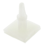 LCBSB-08-01A-RT, 12.7mm High Nylon PCB Support for 4mm PCB Hole, 17.8 x 17.8mm Base