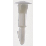 CRLCBSR 12 01, 19mm High Nylon PCB Support Pillar for 4mm PCB Hole, 12.7mm Base