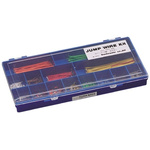 SKS-350, 5.08mm Insulated (PVC), Uninsulated (2.54 mm) Phosphor Bronze Breadboard Jumper Wire Kit in Blue, Brown,
