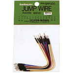SPP-100, 100mm Insulated Tinned Copper Breadboard Jumper Wire in Black, Blue, Red, White, Yellow