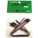 SPP-200, 200mm Insulated Tinned Copper Breadboard Jumper Wire in Black, Blue, Red, White, Yellow