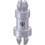 MSPS-7-01 , 11.1mm High Nylon PCB Post for 4mm PCB Hole, 4.6mm Base