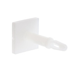 LCBSBM-10-01A2-RT, 15.9mm High Nylon PCB Support for 3.18mm PCB Hole, 12.7 x 12.7mm Base