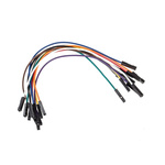 MIKROE-511, 150mm Insulated Breadboard Jumper Wire in Black, Blue, Brown, Green, Grey, Orange, Purple, Red, White,