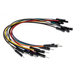MIKROE-512, 150mm Insulated Breadboard Jumper Wire in Black, Blue, Brown, Green, Grey, Orange, Purple, Red, White,
