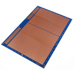 10-27559, Single-Sided Stripboard Epoxy Glass 233.4 x 160 x 1.6mm DIN 41612 FR4
