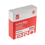RS PRO Dry Lint Free Wipes, Box of 100