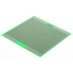 RS PRO Double Sided Matrix Board FR4 1.02mm Holes, 2.54 x 2.54mm Pitch, 233.4 x 220mm