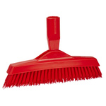 Vikan Very Hard Bristle Red Scrubbing Brush, 40mm bristle length, Polyester bristle material