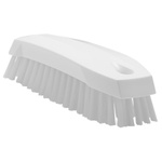 Vikan Medium Bristle White Scrubbing Brush, 20mm bristle length, Polyester bristle material