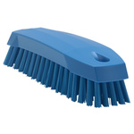 Vikan Medium Bristle Blue Scrubbing Brush, 20mm bristle length, Polyester bristle material