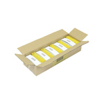 RS PRO Hard Bristle Yellow Scrubbing Brush, Polyester bristle material