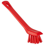Vikan Hard Bristle Red Scrub Brush, 20mm bristle length